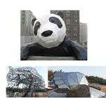 La grande arte del giardino del panda all'aperto scolpisce la vernice di cottura dell'acciaio inossidabile