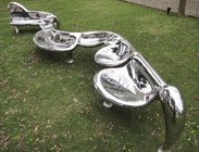 Stile di arte del prato inglese del metallo lucidato specchio contemporaneo della scultura dell'acciaio inossidabile