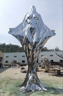 Grande scultura lucidata all'aperto SS316L di acciaio inossidabile un'altezza dei 5,7 tester
