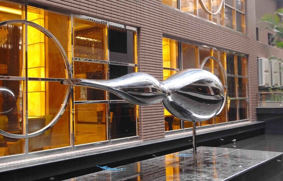 quality Nuvola moderna lucidata dell'acqua dell'acciaio inossidabile della scultura astratta per la decorazione della plaza factory