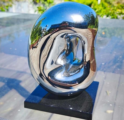 Piccole sculture moderne in acciaio inossidabile per la decorazione interna