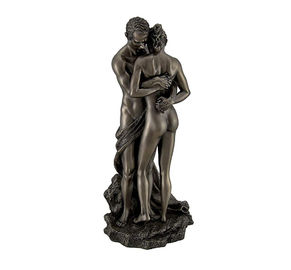 Statue bacianti delle coppie della colata di nudo moderno della scultura bronzea per la decorazione pubblica
