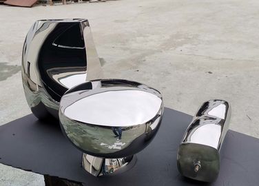 Stile artificiale del metallo lucidato specchio della scultura di arte astratta della mano per la decorazione domestica