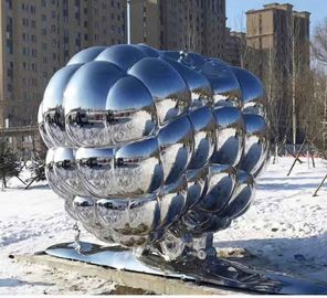 Decorazione all'aperto del metallo del ODM della scultura del metallo astratto moderno dell'acciaio inossidabile