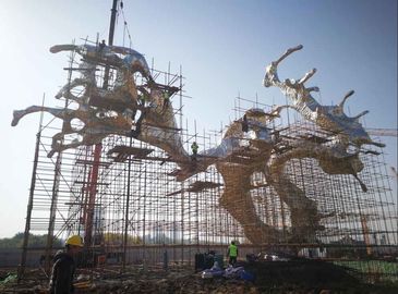 Decorazione moderna della plaza del metallo della scultura astratta del grande giardino all'aperto del ODM